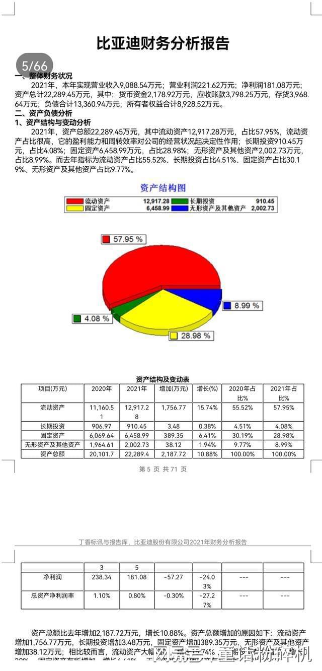 財(cái)務(wù)分析報(bào)告模板