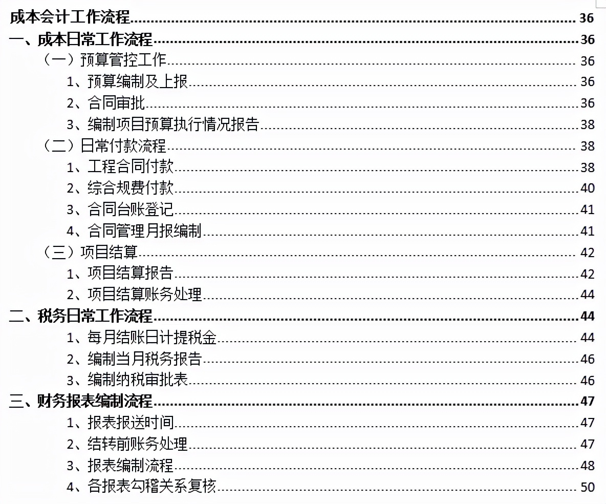 8年老會計耗時21天整理：57頁房地產(chǎn)財務各崗位工作流程，純干貨