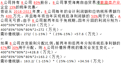 簡單的股利分配比例就可以達到稅務(wù)籌劃的目的嗎